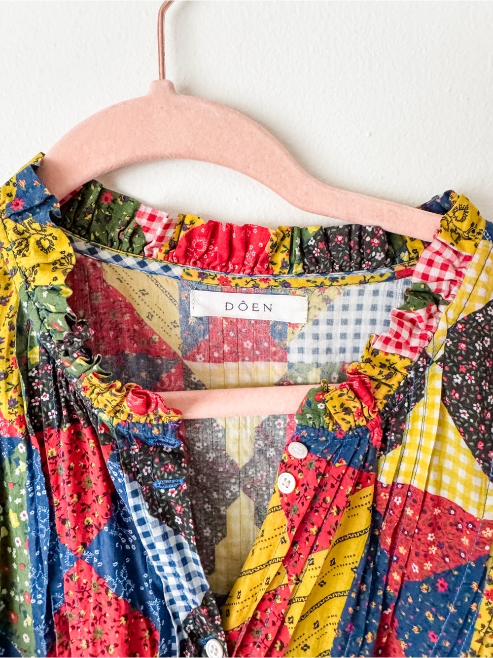 Dôen Nicolette patchwork dress, size XXL - Picture 2 of 8